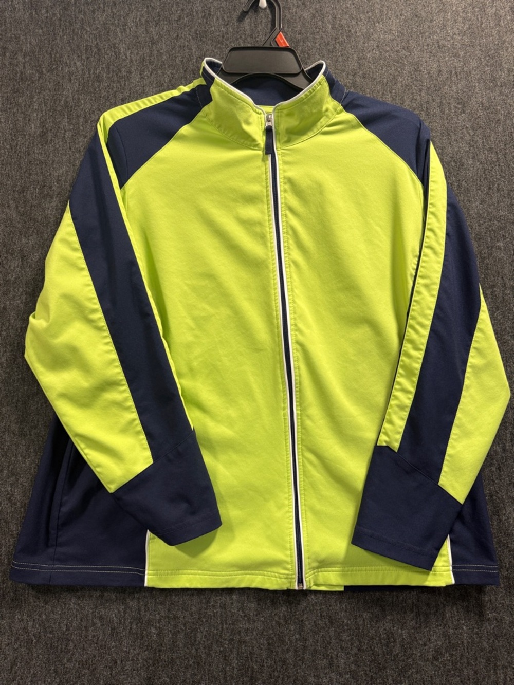 Made For Life Women’s Jacket 2X Blue Green Full Zip Athletic Track Jacket‎